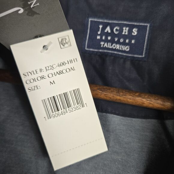 Jachs New York Men's Size Medium Charcoal Sportscoat Jacket NWT - Picture 4 of 6